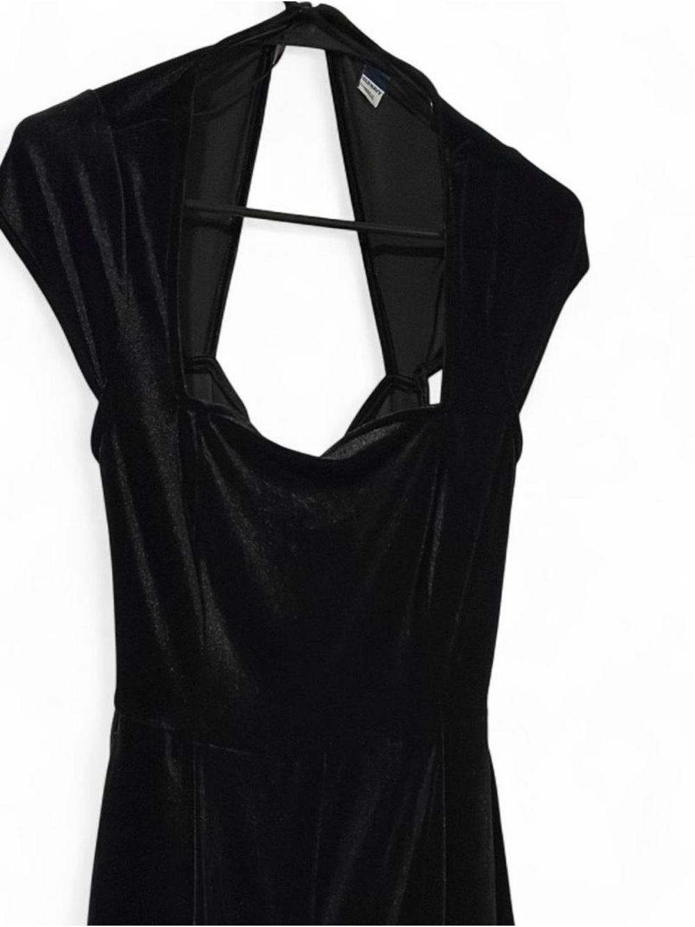 Old Navy Black Velvet Open-Back Women’s Jumpsuit